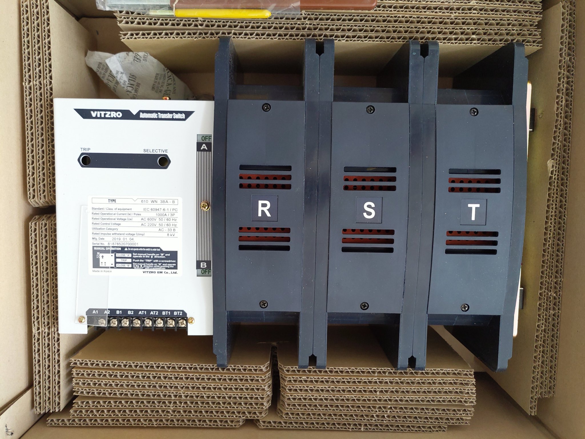 ATS Vitzro 3P 1000A 610WN - B60100WN